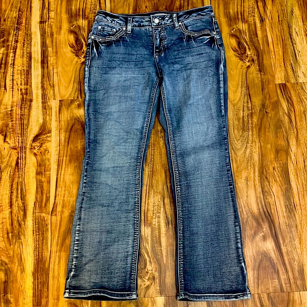 Women’s bootcut mid-rise jeans. From Ross’s. Size 10 petite.